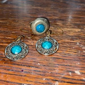 earrings+ ring matching set